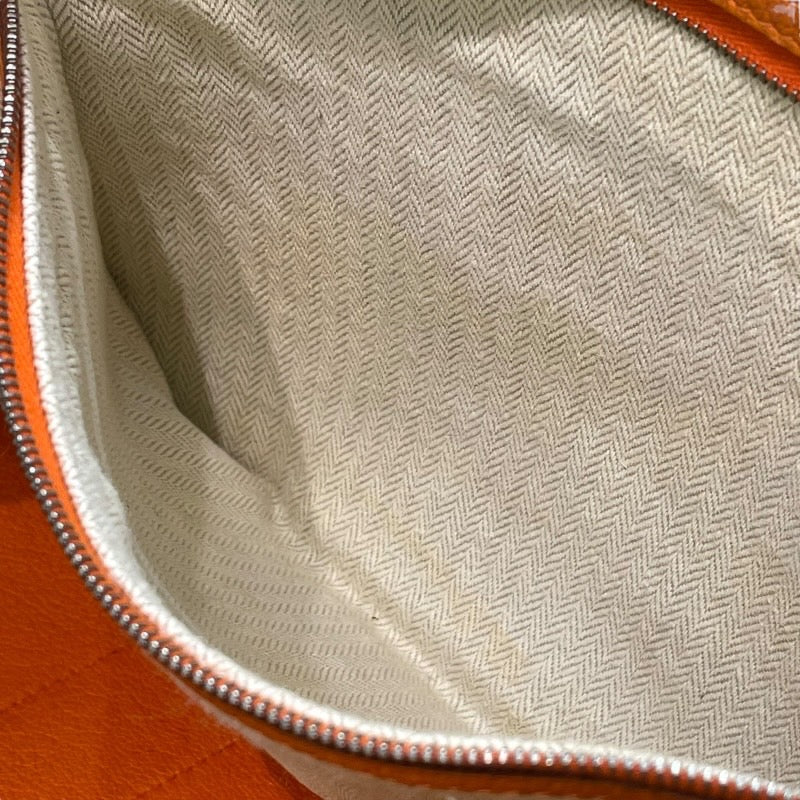 エルメス HERMES ガーデンパーティPM □O刻印 オレンジ×シルバー金具 ネゴンダ レディース トートバッグ