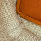 エルメス HERMES ガーデンパーティPM □O刻印 オレンジ×シルバー金具 ネゴンダ レディース トートバッグ
