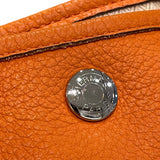 エルメス HERMES ガーデンパーティPM □O刻印 オレンジ×シルバー金具 ネゴンダ レディース トートバッグ
