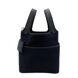 エルメス HERMES ピコタンロックPM カーゴ B刻 ブラック×ゴールド金具 トワル・スイフト レディース ハンドバッグ