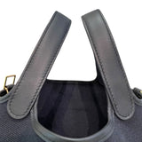エルメス HERMES ピコタンロックPM カーゴ B刻 ブラック×ゴールド金具 トワル・スイフト レディース ハンドバッグ