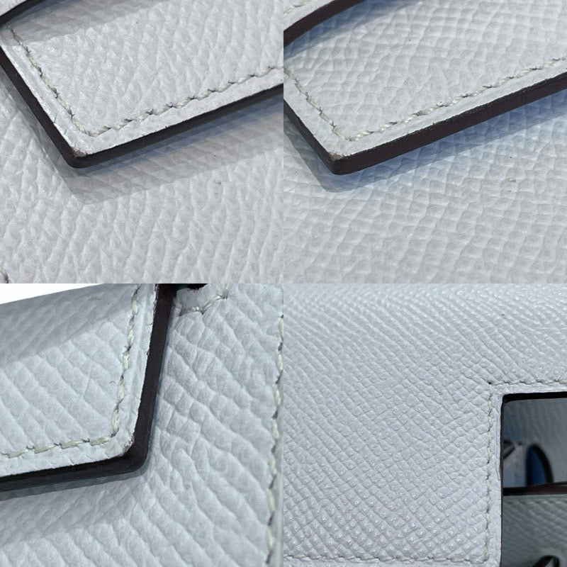 エルメス HERMES ケリートゥーゴー Y刻印 ブループリュム×シルバー金具 エプソン レディース 長財布