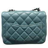 シャネル CHANEL ミニマトラッセ18 A35200 グリーン　SV金具 キャビアスキン レディース ショルダーバッグ
