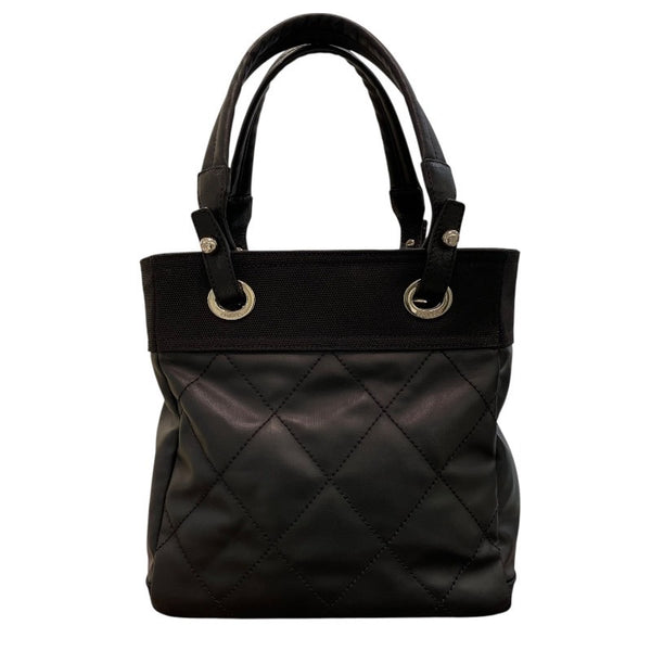 シャネル CHANEL パリビアリッツトートPM A34208 ブラック PVC レディース ハンドバッグ