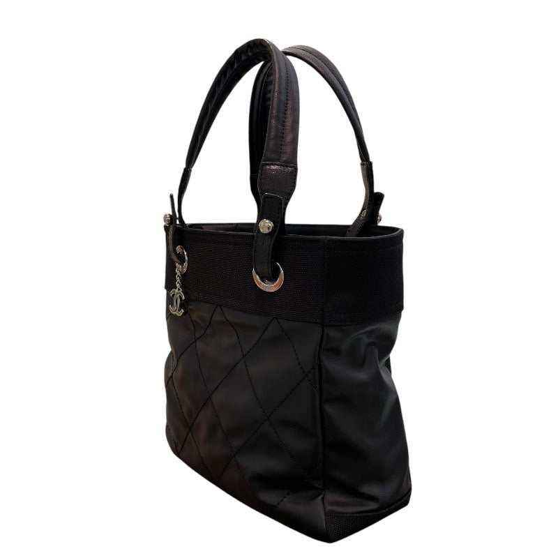 シャネル CHANEL パリビアリッツトートPM A34208 ブラック PVC レディース ハンドバッグ