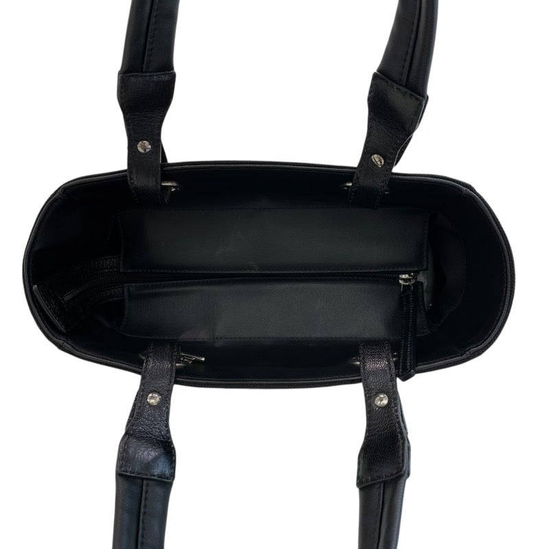 シャネル CHANEL パリビアリッツトートPM A34208 ブラック PVC レディース ハンドバッグ