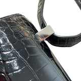 エルメス HERMES コンスタンス3　24　ヴェルソ C刻 ブラック・ブルーエレクトリック　SV金具 アリゲーター レディース ショルダーバッグ