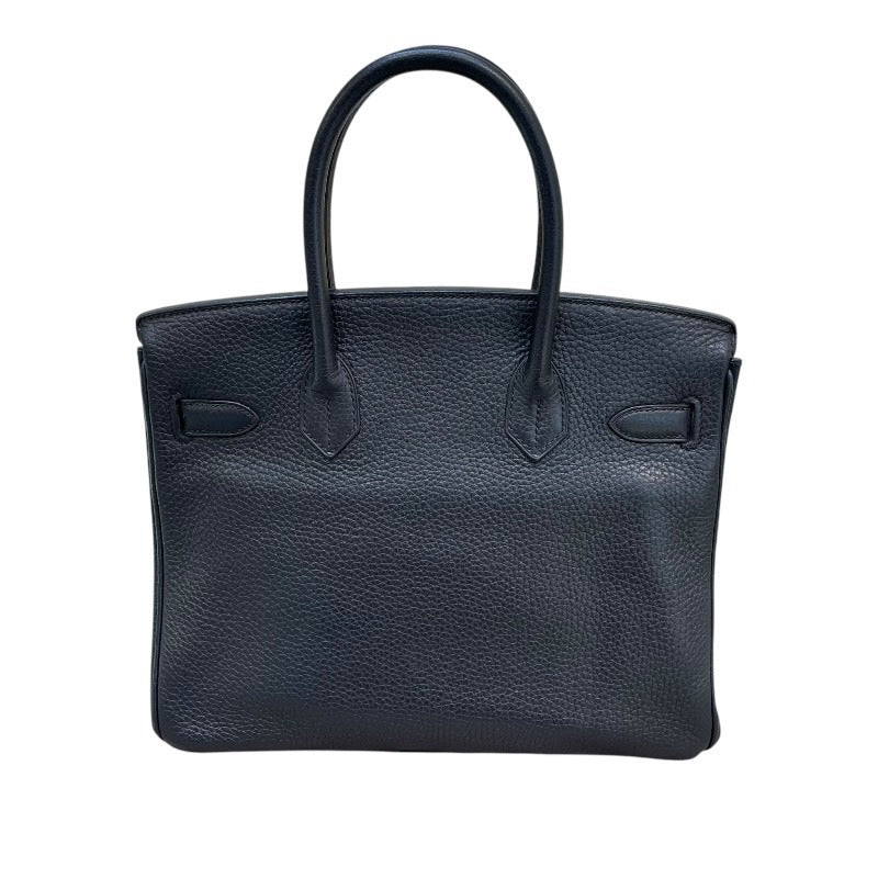 エルメス HERMES バーキン30 X刻 ブラック×シルバー金具 トリヨンクレマンス レディース ハンドバッグ
