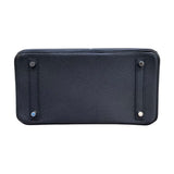 エルメス HERMES バーキン30 X刻 ブラック×シルバー金具 トリヨンクレマンス レディース ハンドバッグ