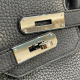 エルメス HERMES バーキン30 X刻 ブラック×シルバー金具 トリヨンクレマンス レディース ハンドバッグ