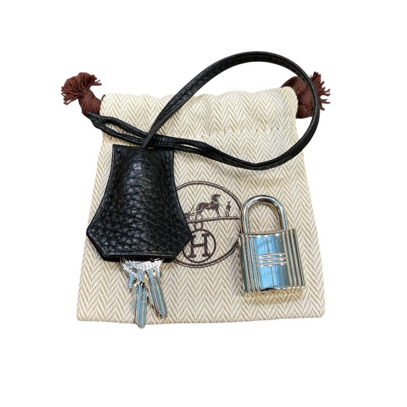 エルメス HERMES バーキン30 X刻 ブラック×シルバー金具 トリヨンクレマンス レディース ハンドバッグ