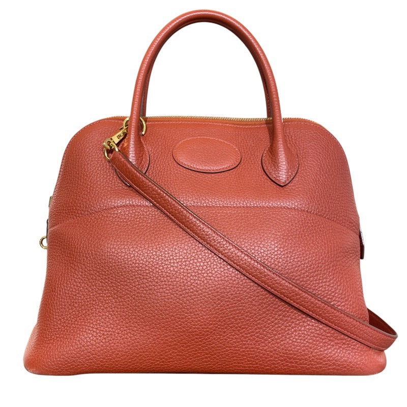 エルメス HERMES ボリード31 C刻 ルージュアッシュ　GD金具 トリヨン レディース ショルダーバッグ
