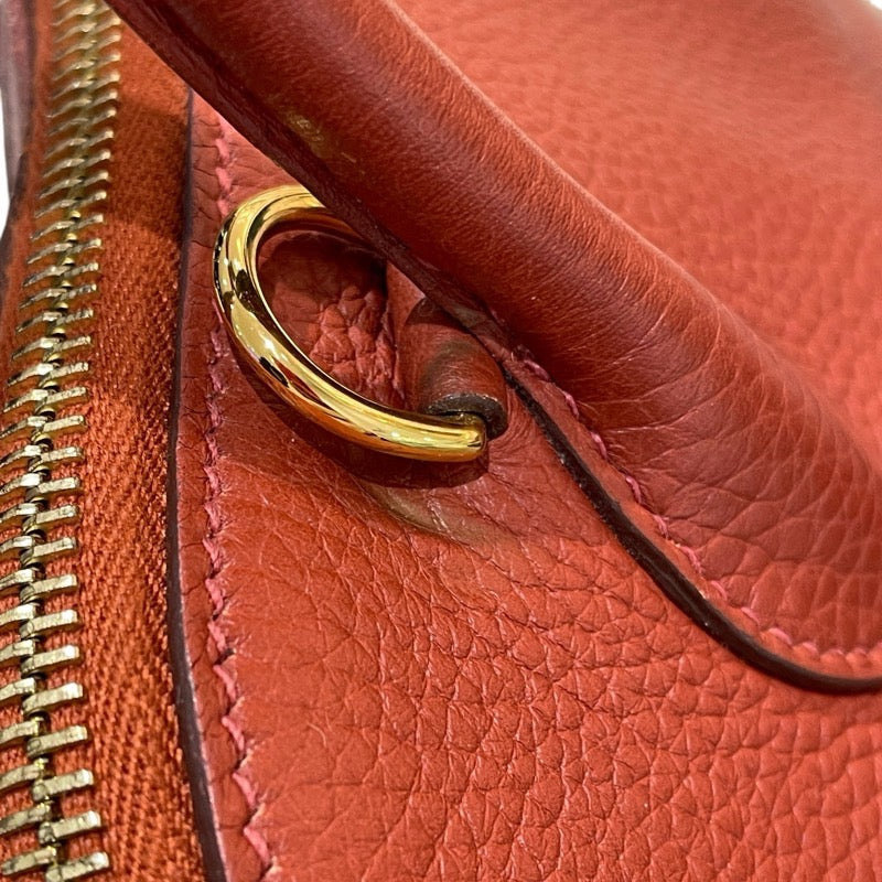 エルメス HERMES ボリード31 C刻 ルージュアッシュ　GD金具 トリヨン レディース ショルダーバッグ