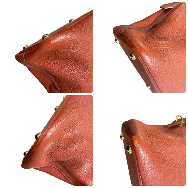 エルメス HERMES ボリード31 C刻 ルージュアッシュ　GD金具 トリヨン レディース ショルダーバッグ