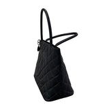 シャネル CHANEL 復刻トート A01804 5番台 ブラック×シルバー金具 キャビアスキン レディース トートバッグ