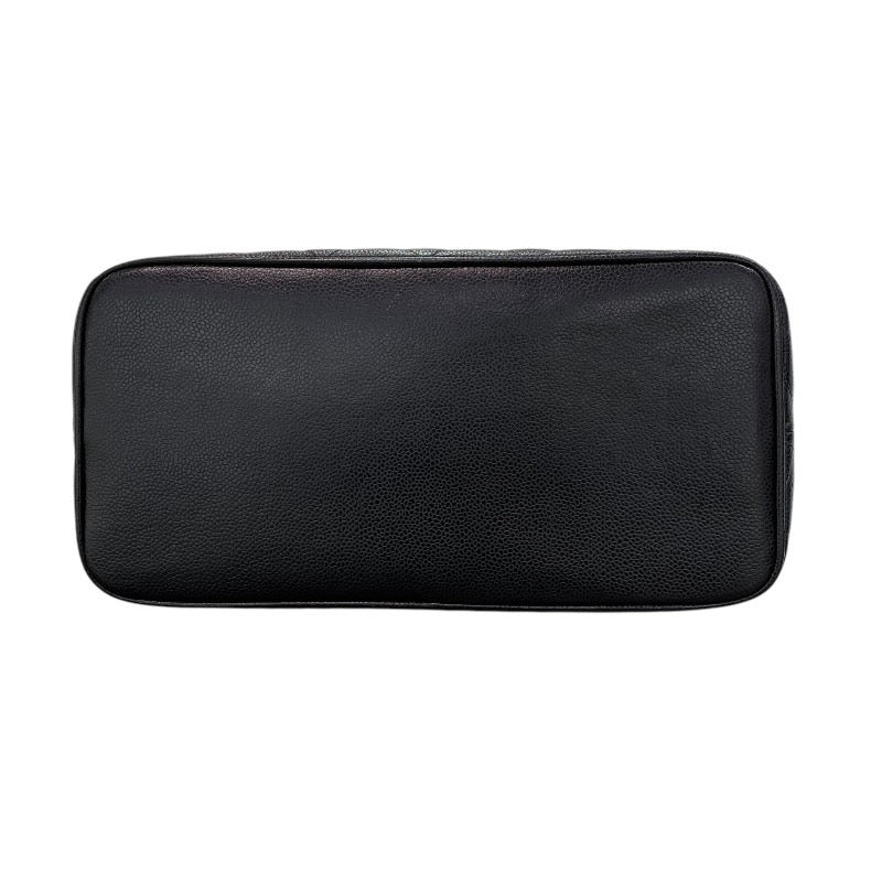 シャネル CHANEL 復刻トート A01804 5番台 ブラック×シルバー金具 キャビアスキン レディース トートバッグ
