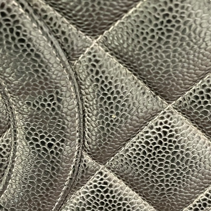 シャネル CHANEL 復刻トート A01804 5番台 ブラック×シルバー金具 キャビアスキン レディース トートバッグ
