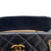 シャネル CHANEL マトラッセ ショッピングトートバッグ 17番台 ブラック ゴールド金具 ラムスキン レディース