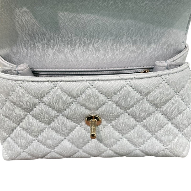 シャネル CHANEL ココハンドルXS A92990 ライトブルー✕ゴールド