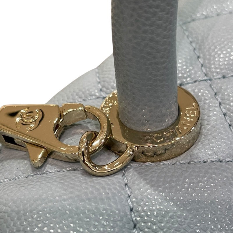 シャネル CHANEL ココハンドルXS A92990 ライトブルー✕ゴールド