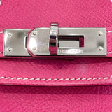 エルメス HERMES バーキン25 キャンディ □O刻 ローズティリアン✕ルビー✕シルバー金具 エプソン レディース ハンドバッグ