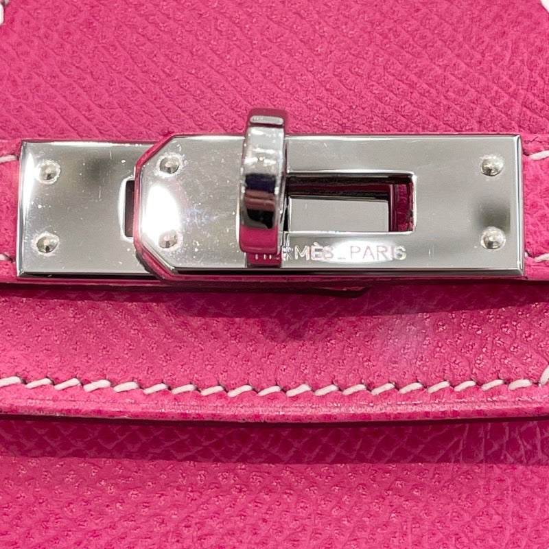 エルメス HERMES バーキン25 キャンディ □O刻 ローズティリアン✕ルビー✕シルバー金具 エプソン レディース ハンドバッグ