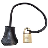 エルメス HERMES オータクロア32 〇Z刻 ブラック/ゴールド金具 アルデンヌ ユニセックス ハンドバッグ