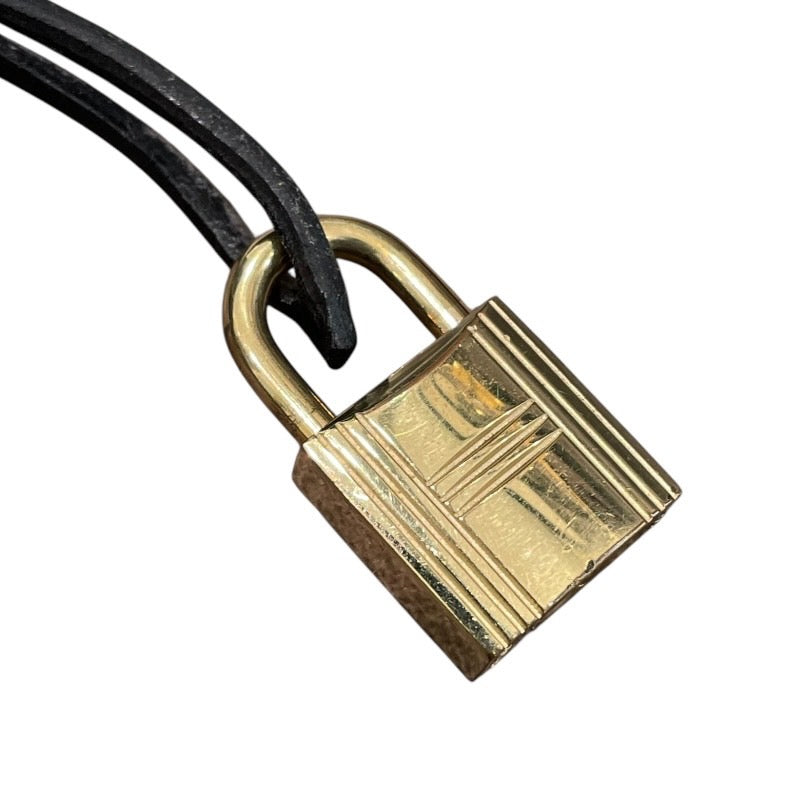エルメス HERMES オータクロア32 〇Z刻 ブラック/ゴールド金具 アルデンヌ ユニセックス ハンドバッグ