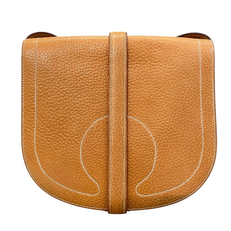 エルメス HERMES ギャロパード ショルダー 〇X刻 ナチュラルサブレ✕ゴールド金具 ピッグスキン レディース ショルダーバッグ