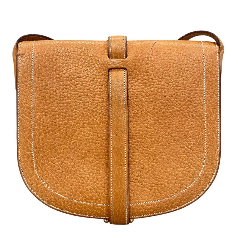 エルメス HERMES ギャロパード ショルダー 〇X刻 ナチュラルサブレ✕ゴールド金具 ピッグスキン レディース ショルダーバッグ