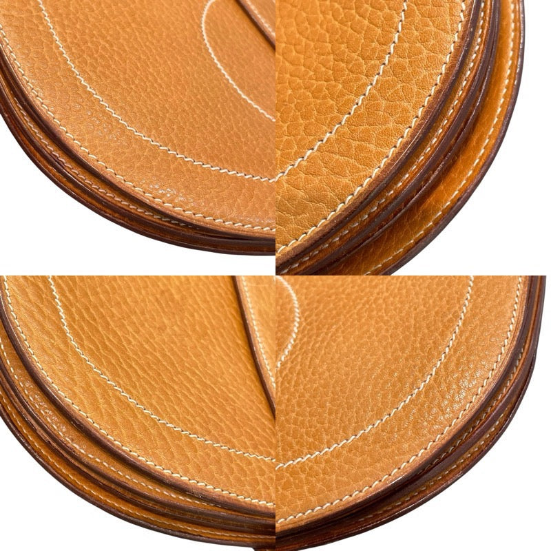 エルメス HERMES ギャロパード ショルダー 〇X刻 ナチュラルサブレ ゴールド金具 レザー レディース ショルダーバッグ