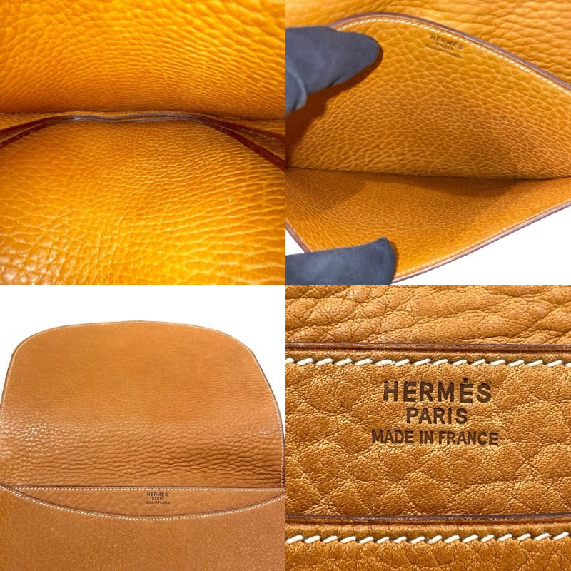 エルメス HERMES ギャロパード ショルダー 〇X刻 ナチュラルサブレ✕ゴールド金具 ピッグスキン レディース ショルダーバッグ