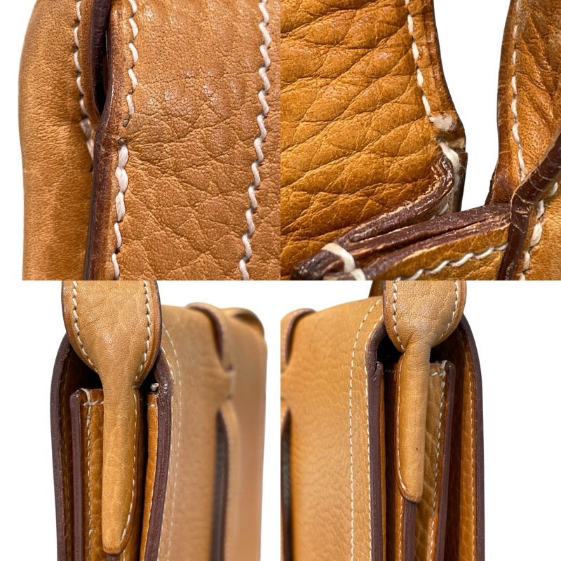 エルメス HERMES ギャロパード ショルダー 〇X刻 ナチュラルサブレ ゴールド金具 レザー レディース ショルダーバッグ