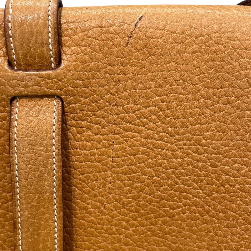 エルメス HERMES ギャロパード ショルダー 〇X刻 ナチュラルサブレ ゴールド金具 レザー レディース ショルダーバッグ