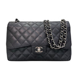 シャネル CHANEL マトラッセ30 16番台 ブラック/シルバー金具 キャビアスキン レディース ショルダーバッグ