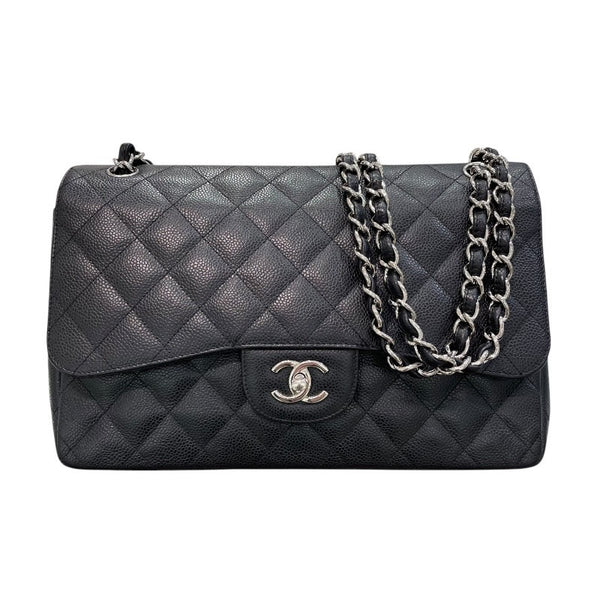 シャネル CHANEL マトラッセ30 16番台 ブラック/シルバー金具 キャビアスキン レディース ショルダーバッグ