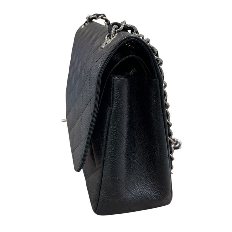 シャネル CHANEL マトラッセ30 16番台 ブラック/シルバー金具 キャビアスキン レディース ショルダーバッグ