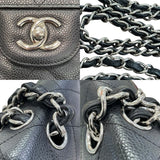 シャネル CHANEL マトラッセ30 16番台 ブラック/シルバー金具 キャビアスキン レディース ショルダーバッグ