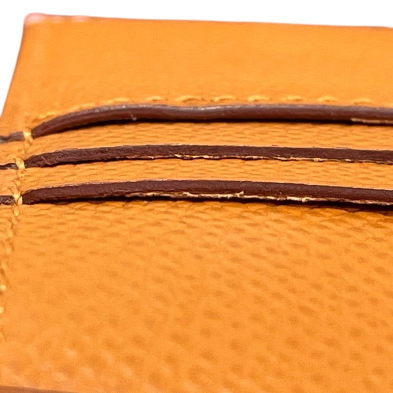 エルメス HERMES ベアンコンパクト ヴェルソ Y刻印 ローズコンフェッティ×セサミ×シルバー金具 エプソン レディース 二つ折り財布