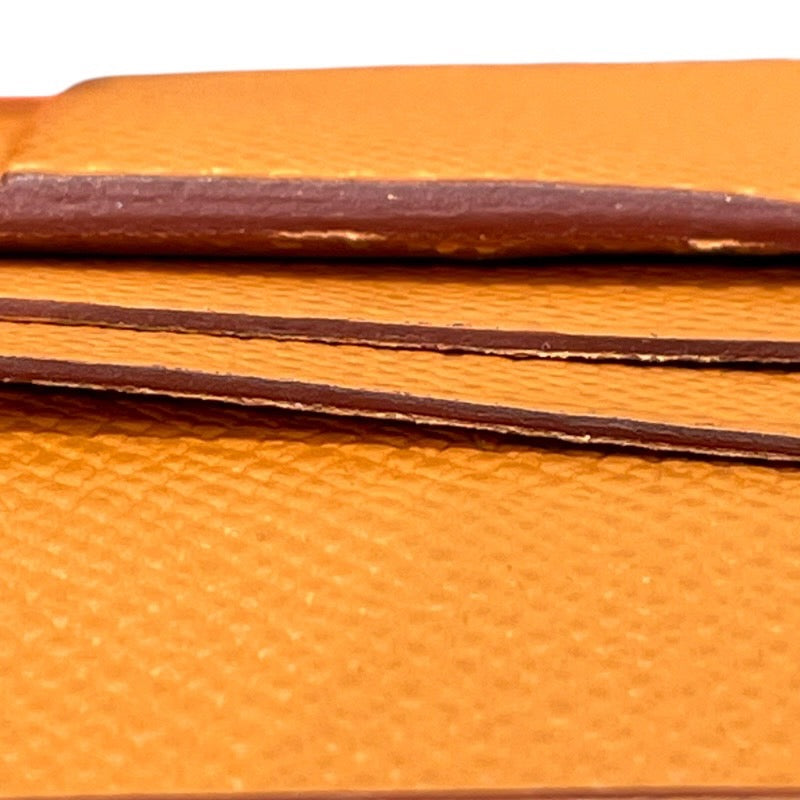 エルメス HERMES ベアンコンパクト ヴェルソ Y刻印 ローズコンフェッティ×セサミ×シルバー金具 エプソン レディース 二つ折り財布