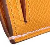 エルメス HERMES ベアンコンパクト ヴェルソ Y刻印 ローズコンフェッティ×セサミ×シルバー金具 エプソン レディース 二つ折り財布