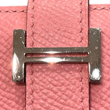エルメス HERMES ベアンコンパクト ヴェルソ Y刻印 ローズコンフェッティ×セサミ×シルバー金具 エプソン レディース 二つ折り財布