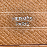 エルメス HERMES ベアンコンパクト ヴェルソ Y刻印 ローズコンフェッティ×セサミ×シルバー金具 エプソン レディース 二つ折り財布