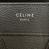 セリーヌ CELINE ラゲージ マイクロショッパー 189793 ブラック×SV金具 ドラムドカーフ レディース ハンドバッグ