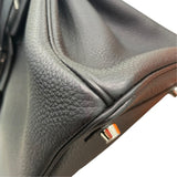 エルメス HERMES バーキン30 K刻印 ブラック シルバー金具 トゴ レディース ハンドバッグ