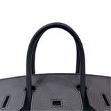 エルメス HERMES バーキン30 K刻印 ブラック シルバー金具 トゴ レディース ハンドバッグ