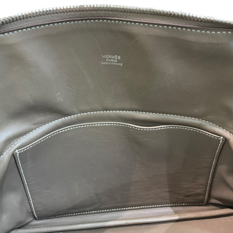 エルメス HERMES ボリード31 T刻 エトゥープ シルバー金具 トリヨンクレマンス レディース ハンドバッグ