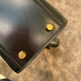 エルメス HERMES ケリースポーツMM 〇W刻 ブラック ゴールド金具 ボックスカーフ レディース ショルダーバッグ