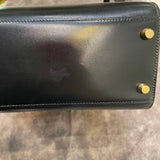 エルメス HERMES ケリースポーツMM 〇W刻 ブラック ゴールド金具 ボックスカーフ レディース ショルダーバッグ