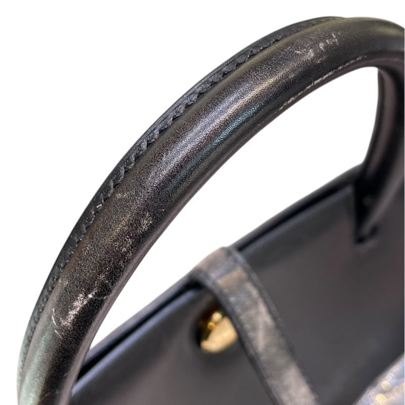 エルメス HERMES ダルヴィMM □D刻 ブラック ゴールド金具 ボックスカーフ レディース ハンドバッグ
